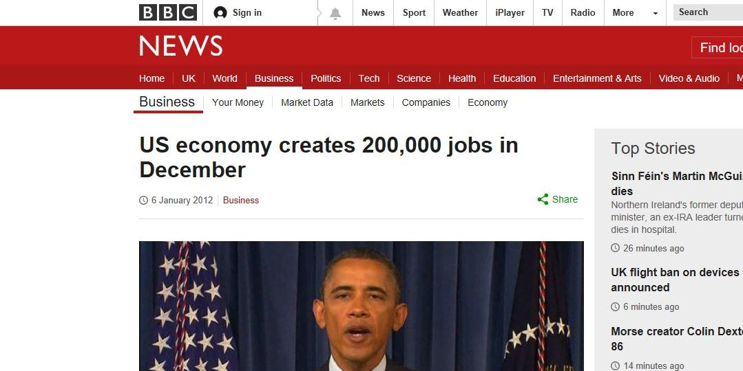 US economy creates 200,000 jobs in December